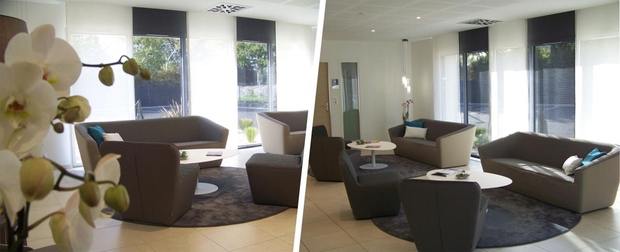 L'accueil du Centre Funéraire Ardoisia